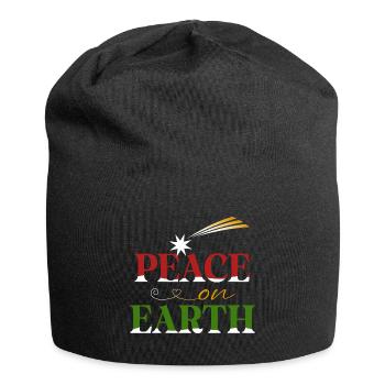 Peace on Earth - Jersey Beanie - black - Front