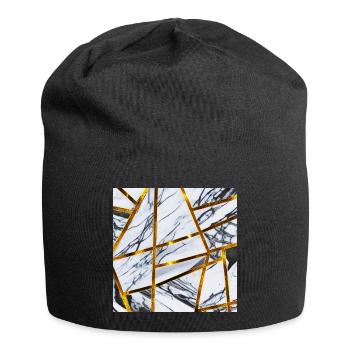 Marbre Or Blanc - Bonnet en jersey - noir - Devant