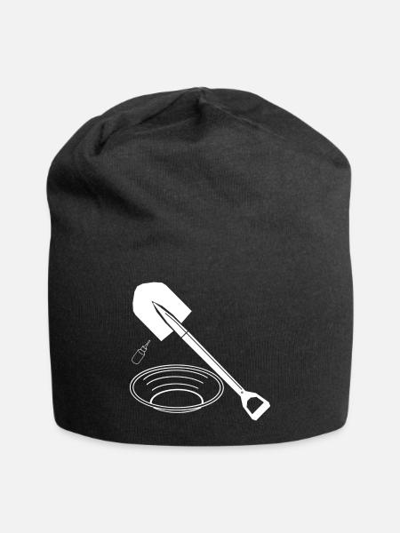 Goldsucher - Jersey-Beanie - Schwarz
