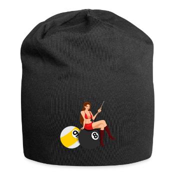 Snooker Pool Billiards - Jersey Beanie - black - Front