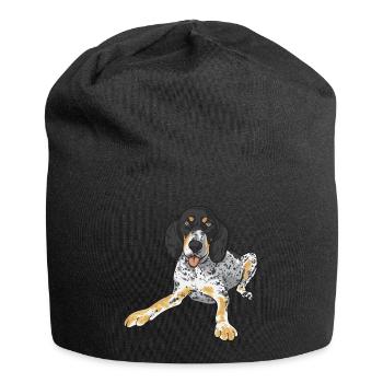 Bluetick Coonhound gift funny saying - Jersey Beanie - black - Front