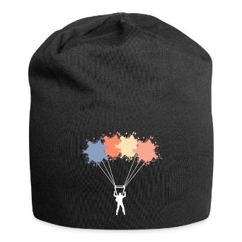 Nice Paragliding Shirt For Para-glider Flying - Jersey Beanie - black - Front