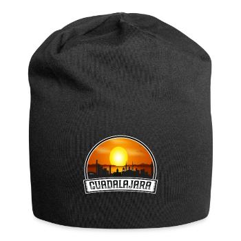 Guadalajara Mexico Skyline Vintage Sunset Travel S - Jersey Beanie - black - Front