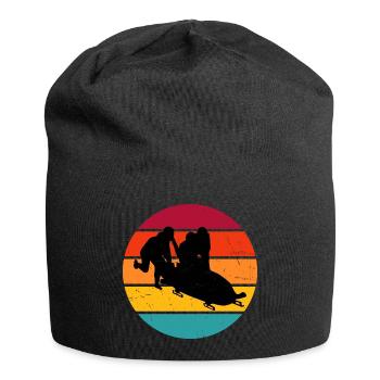 Bobsport Herren Bobbahn Bob Zweierbob Bob fahren - Jersey-Beanie - Schwarz - Vorne
