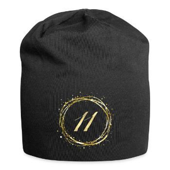 11 - Jersey-Beanie - Schwarz - Vorne