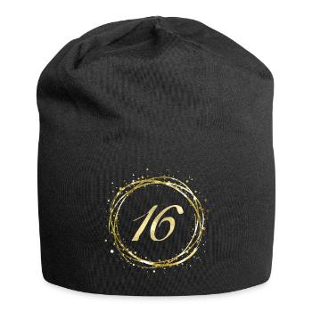 16 - Bonnet en jersey - noir - Devant