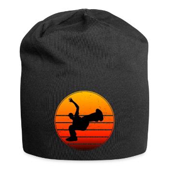 Herren Damen Breakdance Bboy Hip Hop Hiphop - Jersey-Beanie - Schwarz - Vorne