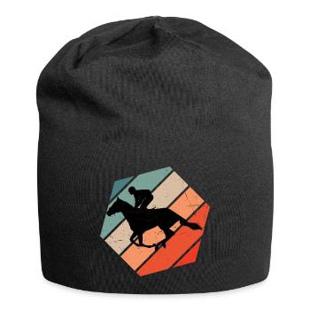 Dressage Men Equestrian Sport Hunting Riding Women - Jersey Beanie - black - Front