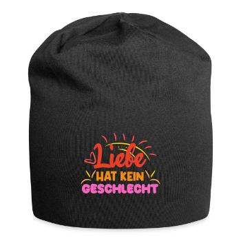 Liebe Sexualität Menschenrechte Lgbt Statement - Jersey-Beanie - Schwarz - Vorne
