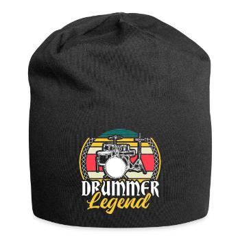 Drums Drumsticks Drumsticks Idée cadeau - Bonnet en jersey - noir - Devant