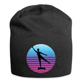 Damen Fitness Aerobic Fitness Aerobic Konditionstr - Jersey-Beanie - Schwarz - Vorne