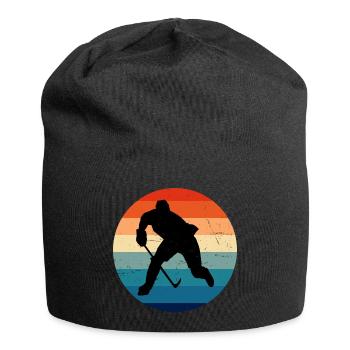 Eishockey spielen Damen Ice Hockey player - Jersey-Beanie - Schwarz - Vorne