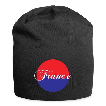 Frankreich - Jersey-Beanie - Schwarz - Vorne