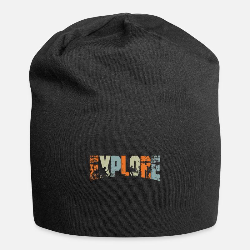 Explore - Bonnet en jersey - noir