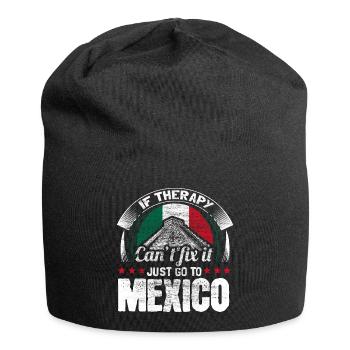 Mexiko Mexikanisch Stolz Geschenkidee - Jersey-Beanie - Schwarz - Vorne
