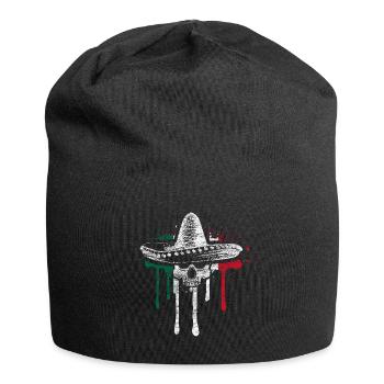 Idée cadeau Siesta Mexique - Bonnet en jersey - noir - Devant