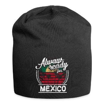 Mexiko Mexikanisch Herkunft Geschenkidee - Jersey-Beanie - Schwarz - Vorne
