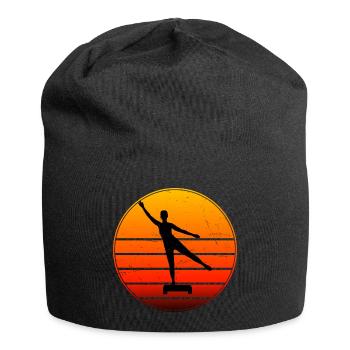 Herren Krafttraining Aerobic Konditionstraining - Jersey-Beanie - Schwarz - Vorne