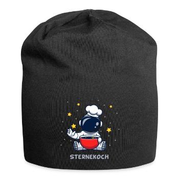 SterneKoch (Sternchen-Suppe-Edition) - Jersey-Beanie - Schwarz - Vorne