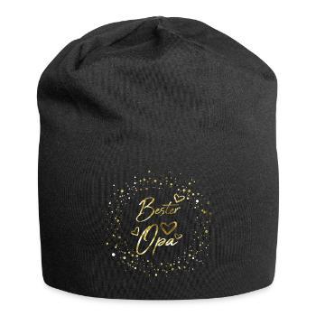 Bester Opa - Jersey-Beanie - Schwarz - Vorne