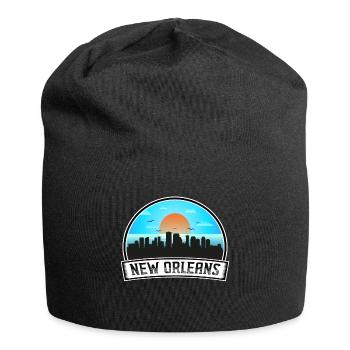 Nouvelle-Orléans Louisiane États-Unis Skyline Vintage Sunset T - Bonnet en jersey - noir - Devant