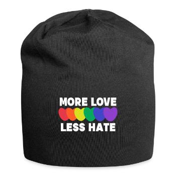 Déclaration d’amour cardiaque Lgbt Égalité Homo - Bonnet en jersey - noir - Devant