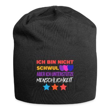 Gleichberechtigung Statement Lgbt Sexualität Herz - Jersey-Beanie - Schwarz - Vorne