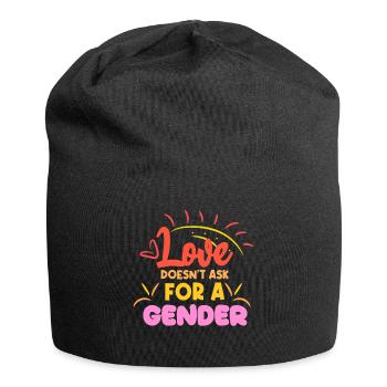 Déclaration LGBT Partenariat homosexuel - Bonnet en jersey - noir - Devant