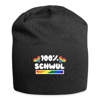Schwul Sexualität Transgender Lgbt Statement Herz - Jersey-Beanie - Schwarz - Vorne