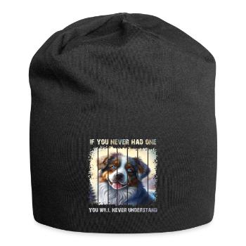 Australian Shepherd - Jersey Beanie - black - Front