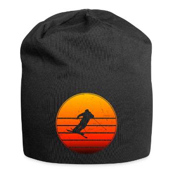 Slopestyle Freestyle Ski Damen Ski Jumping - Jersey-Beanie - Schwarz - Vorne