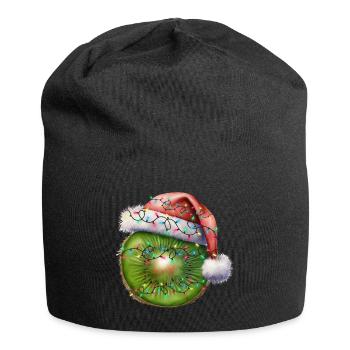Kiwi de Noël - Bonnet en jersey - noir - Devant