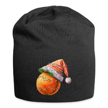 Christmas Peach - Jersey Beanie - black - Front