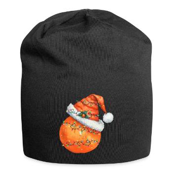 christmas Orange - Jersey-Beanie - Schwarz - Vorne