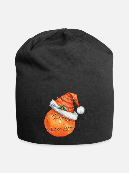 christmas Orange - Jersey-Beanie - Schwarz