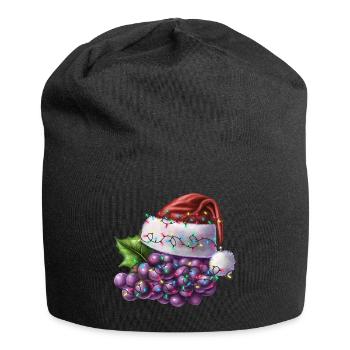 Raisins de Noël - Bonnet en jersey - noir - Devant