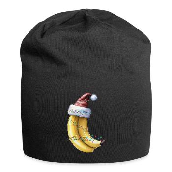 Banane de Noël - Bonnet en jersey - noir - Devant