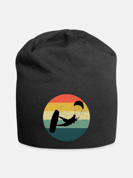 Kiten Kitesurfing Kitesurfen Kite Kitesurf - Jersey-Beanie - Schwarz