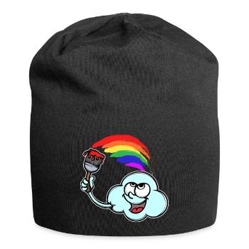 Drôle Lgbt Gay Arc-en-ciel Bisexuel Transgenre - Bonnet en jersey - noir - Devant