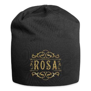 Rosa gold - Jersey-Beanie - Schwarz - Vorne