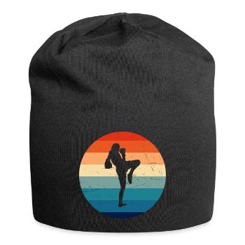 Men's Thai Boxing Muay Thai Thai Boxing Thai Boxer - Jersey Beanie - black - Front