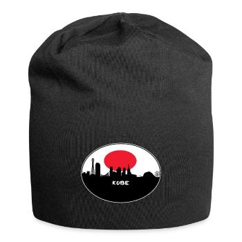 Kobe Japon Drapeau Skyline Silhouette Travel - Bonnet en jersey - noir - Devant