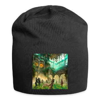 Musée d’art vert et de divertissement numérique - Bonnet en jersey - noir - Devant