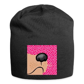 Chien Museau Chien - Bonnet en jersey - noir - Devant