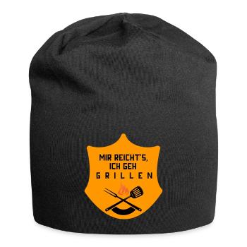 Mir reicht"s - Jersey-Beanie - Schwarz - Vorne