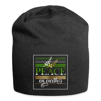 Peace on earth - Jersey Beanie - black - Front