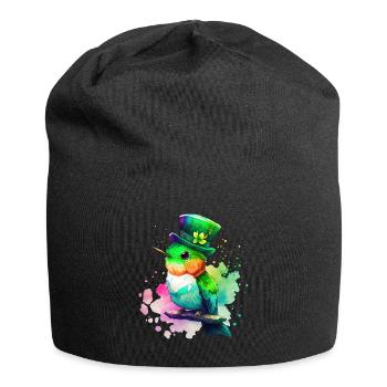 St Paddy's St Patricksday St Patrick Day - Jersey Beanie - black - Front