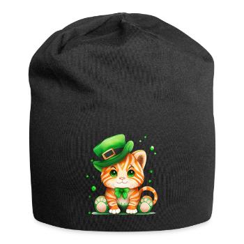 St Paddy's St Patricksday St Patrick Day - Jersey Beanie - black - Front