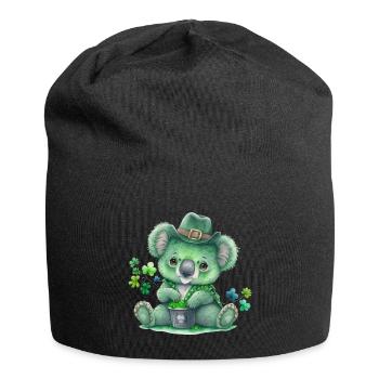 St Paddy's St Patricksday St Patrick Day - Jersey Beanie - black - Front