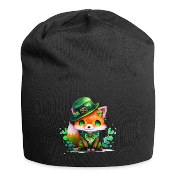 St Paddy's St Patricksday St Patrick Day - Jersey Beanie - black - Front
